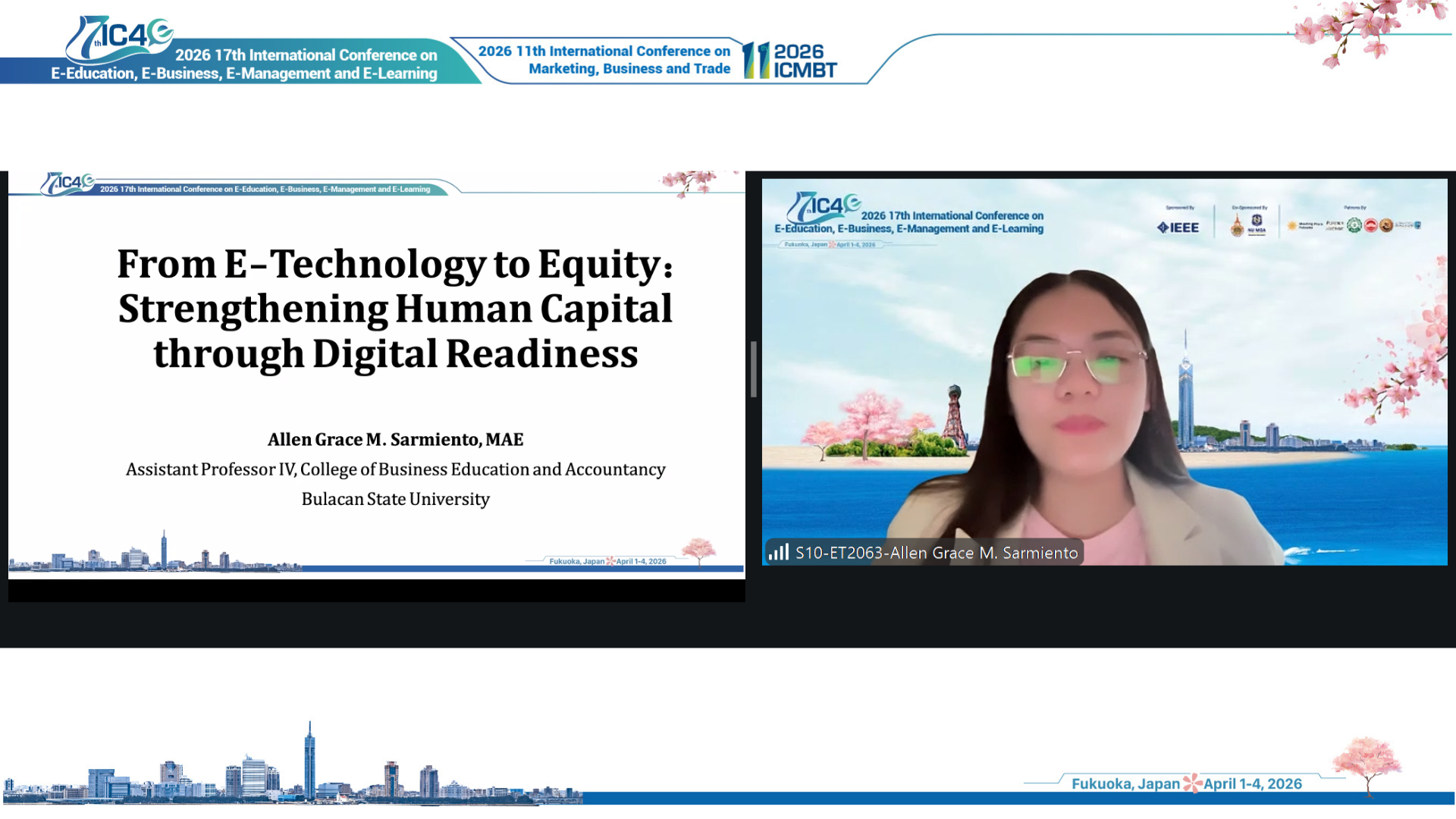 Best Presentation Award Winner - Online Session 10